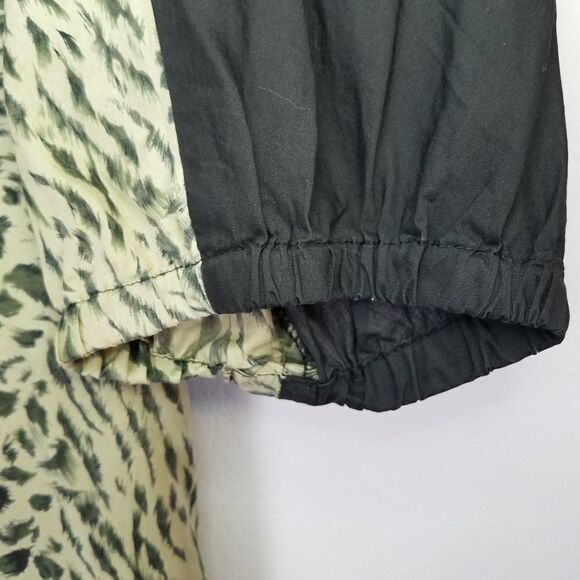 Cache Vintage 100% Silk Animal Print 1/2 Sleeve Long Line Tunic Top Blouse - Picture 7 of 9